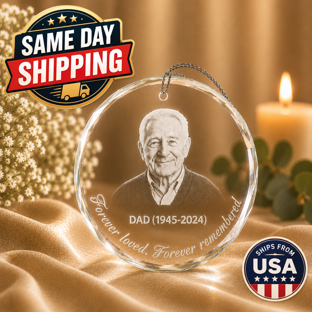 Custom Engraved Ornament