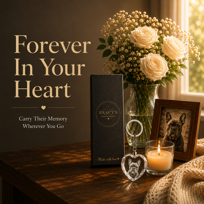 Custom 3D Photo Engraved on the K9 Crystal Keychain