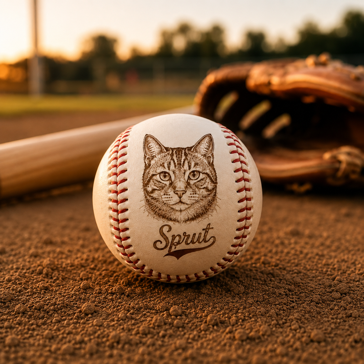Custom Engraved Baseball